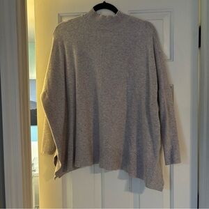 LOFT Cream Turtleneck tunic Sweater